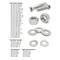 Boltsandnuts.Com Inch 316 Stainless Hex Cap Screws, Hex Nuts, Flat & Lock Washers - 2011 PCS Assortment Kit #521 - alternate 2